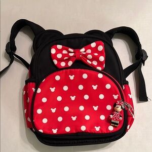Disney Mini Mouse Red and Black Polka Dot Bags with Heart Details